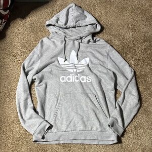 Adidas Heather Gray Pullover Hoodie